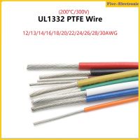 5/10M UL1332 ลวด PTFE  30AWG/28/26/24/22/20/18/16/14/13/12AWG FEP พลาสติกหุ้มฉนวนสูงอิเล็กตรอน 300V