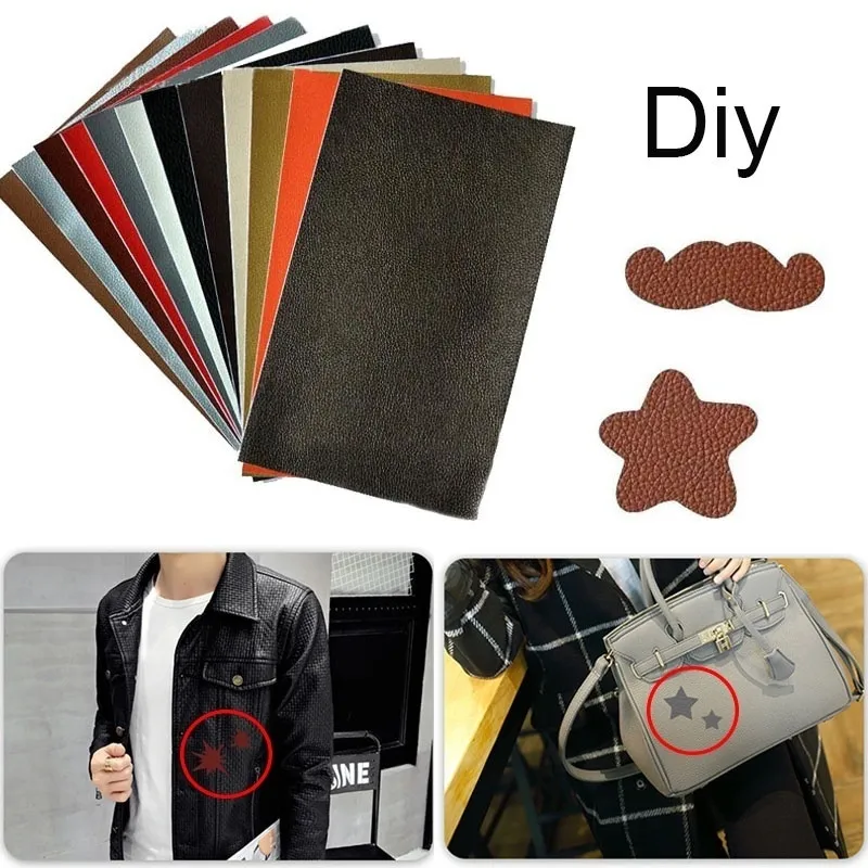 1 Roll Self Adhesive Leather Patch Sofa Repair Patches Stick-on No Ironing  PU Fabric Sticker