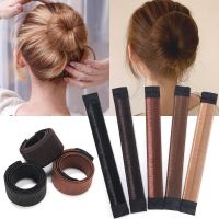 ‘；【。- Lady Girl Hair Accessories Sweet French Dish Made Hair Band Ball Twist Magic DIY Tool Bun Maker Synthetic Donuts Bud Head Band