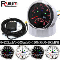 HD 85มม. GPS Speedometer 0 ~ 120200 Kmh MPH พร้อม Tachometer 8000RPM Sensor สำหรับรถบรรทุกเรือรถจักรยานยนต์ Speed Meter 12V24V