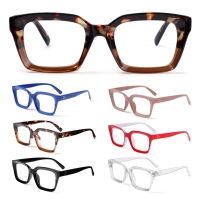 Men Women Fashion Oversized Square Reading Glasses Large Frame Presbyopia Eyeglasses Diopter 1.0 3.0