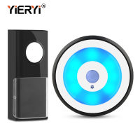 Yieryi USB Powered สมาร์ทไร้สาย Doorbells กระดิ่งประตู Chime Call 433MHZ ปลั๊กพ่วง-ฟรีไฟ LED IP55กันน้ำ