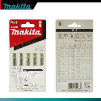 MAKITA รหัส A-85927 ใบจิ๊กซอ NO.9 สำหรับตัดไม้ งานที่ต้องการผิวตัดเรียบสวยงาม (5ใบ/แผง)