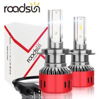 Roadsun Car Lights Bulbs Mini LED H7 H4 H11 HB4 H1 HB3 Auto Car Headlight Bulbs 72W 12000LM Car Styling 6000K led automotivo 12V