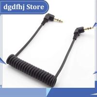 Dgdfhj Shop 3.5mm Double Male Jack Plug 3 Pole Stereo End 90 Degree Car Aux Speaker Wire Spring Audio Cable