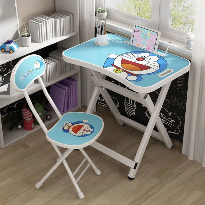 Children Learn Tables And Chairs Desk Foldable Portable Home Kit Kids Study  Table And Chair Set Adjustable Learning Table Set Multifunctional Writing  Desk Strong And Durable, Not Easy To Rust Suitable For