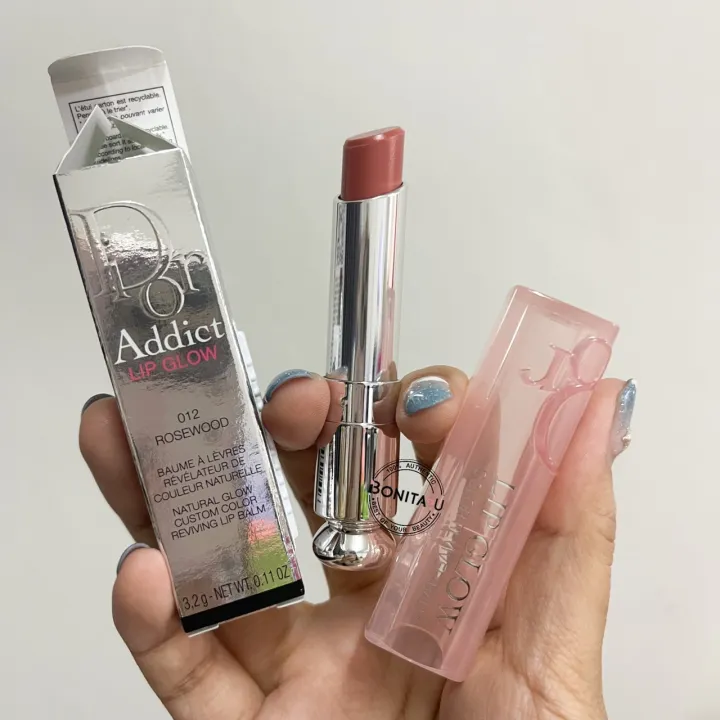 Bonita U ️ Dior Addict Lip Glow 32g สี 012 Rosewood ลิปบาล์ม Th 7255