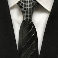 2022ใหม่ Designer ผู้ชายผูก Jacquard ทอเนคไท Contrast Knot กับเส้นทแยงมุม Cravat