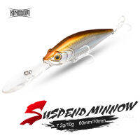 Kingdomเหยื่อล่อปลาระงับCrank Minnow 60Mm 7.2G 70Mm 10Gตะขอแข็งแรงประดิษฐ์Hard Jerkbait Wobblers Bass Pikeรุ่น5502