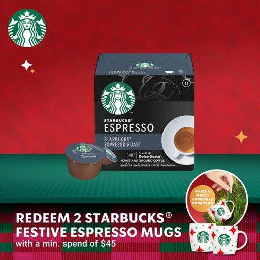 STARBUCKS Espresso Roast by NESCAFE Dolce Gusto coffee capsules 12s