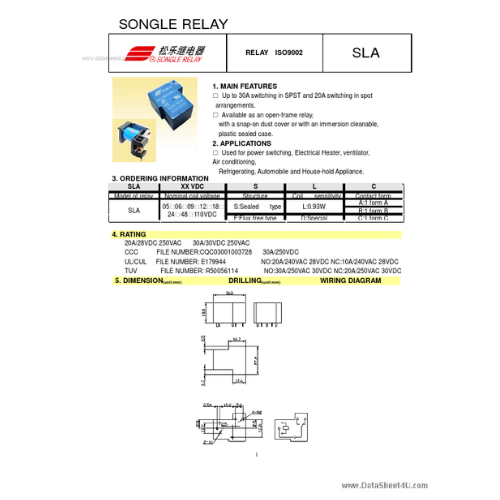 sla-24vdc-sl-a-power-relay-24-vdc-pcb-type-อะไหล่อิเล็กทรอนิกส์