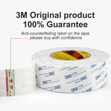 1 meter length 25mm Width 3M 9448A Glue Velcro Tape Heavy Duty Self  Adhesive Hook & Loop Tape Fastener for Home DIY Car Decoration