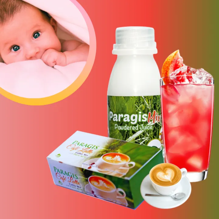 **Paragis Mix Set** 1 Box (7 Sachets) Paragis Cafe Latte Coffee Mix + 1 Bottle Paragis Mix