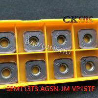 10Pcs SEMT13T3AGSN-JM ใส่เครื่องกัดCNCคาร์ไบด์แทรกเครื่องมือSEMT