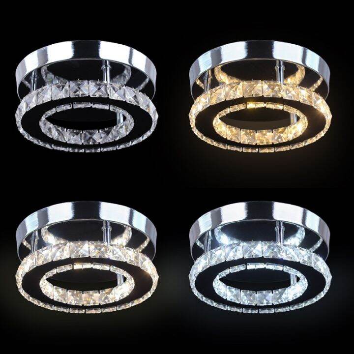 Modern Lamp Crystal Round LED Ceiling Light Round Lighting Fixture