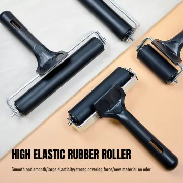 Roller Brush Printing Rollers Embossed Soft Glue Plastic Handle