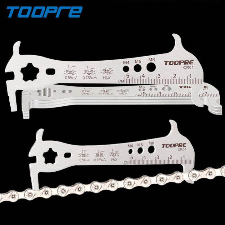 TOOPRE Bicycle Chain Measuring Ruler Chain Wear Gauge Chain Gauge