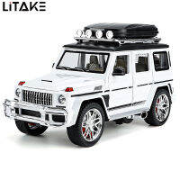 1/24 G65 Die-cast Alloy Pull Back Car Simulation Off-road Vehicle With Sound Light For Home Decoration