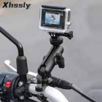 Motorcycle Camera Holder Handlebar Mirror Mount Bracket For HONDA steed KAWASAKI er5 KTM sx SUZUKI bandit DUCATI hypermotard 821