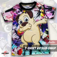 SNAPCAT SK009 เสื้อยืดเด็กอายุ 4-10 ปี เสื้อแฟชั่นเด็ก เสื้อยืดคอกลม เสื้อผ้าแฟชั่น เสื้อยืดพิมพ์ลาย