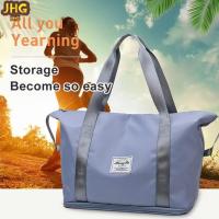 High-capacity double-layer wet separation travelling bag