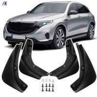 4X Mudflaps Mud Flaps Splash Car Fender Mudguard ด้านหน้าและด้านหลังสำหรับ Benz EQC 400 2019 ~ 2022อุปกรณ์เสริมป้องกัน