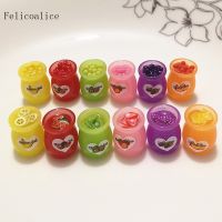 6pcs Slime Charm Fruit Candy Canned Jam Caviar Dollhouse Food Resin Plasticine Slime Bead Making For DIY Scrapbooking Craft