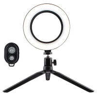 LED with Bluetooth Remote Control Dimmable Universal 16cm Live Selfie Flash Stand