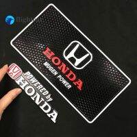 Flightcar Ready สต็อกรถ HONDA Decal Dashboard Anti-เสื่อกันลื่นออกแบบรังผึ้งความชื้นและ Sun-Proof Anti-Slip โทรศัพท์ Bantal Kursi โลโก้ MUGEN 3D โลหะโครเมียมโลหะผสมสังกะสี Decal Hiasan Mobil ชุด