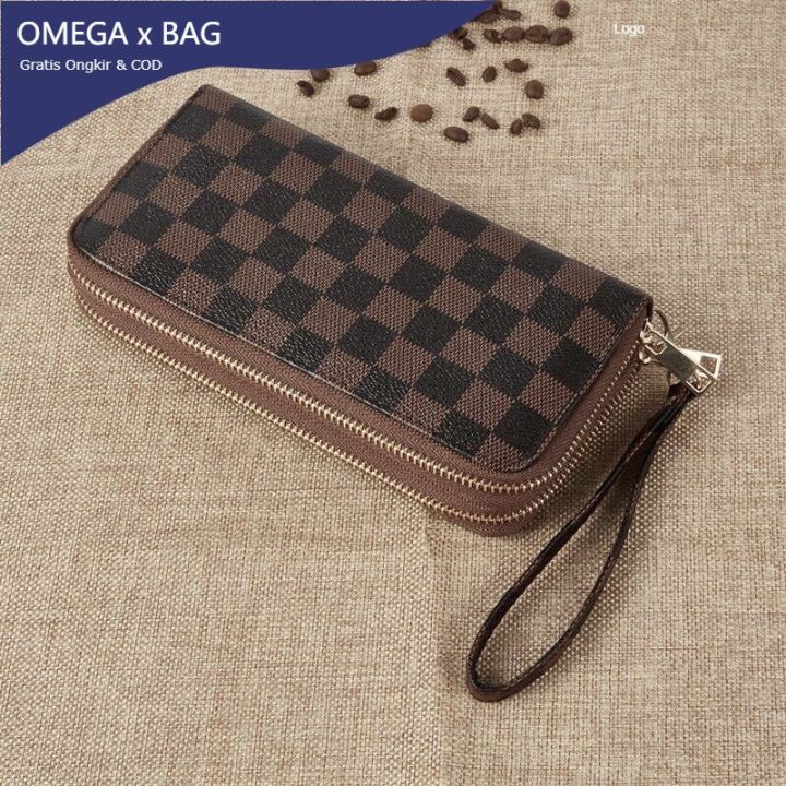 OMEGA Wallet Collection for Men Leather Minimalist Pocket Zipper Bifold  Trifold Money Clip Top Fashion Luxury Money Purse Classic Retro Long Bifold  and Custom Coin Wallet for Man 286