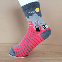 4 Pairs new Cute Women Japanese Hayao Miyazaki chinchilla socks Cartoon Animal Panda Print Ankle-High Socks