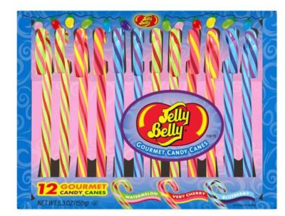 Candy Canes Jelly Belly 12 ชิ้น/กล่อง น้ำหนัก 150 กรัม BBF 17/01/25