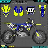 QUEEN X MOTOR Custom Team Graphics Backgrounds Decals 3M Stickers Kit For YAMAHA 2015 2016 2017 2018 2019 YZ125-250 022