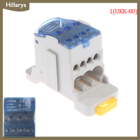 [Hillarys] UKK 80A/125A/160A 1ในกล่องกระจายสินค้าหลายช่อง DIN Rail TERMINAL JUNCTION