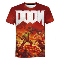 Doom ฤดูร้อนเสื้อยืด, เสื้อยืดเด็ก, O คอเสื้อยืด, ขนาดใหญ่, แฟชั่นสบายๆ, streetwear, พิมพ์3D, เกมยิง, เสื้อยืดฤดูร้อน