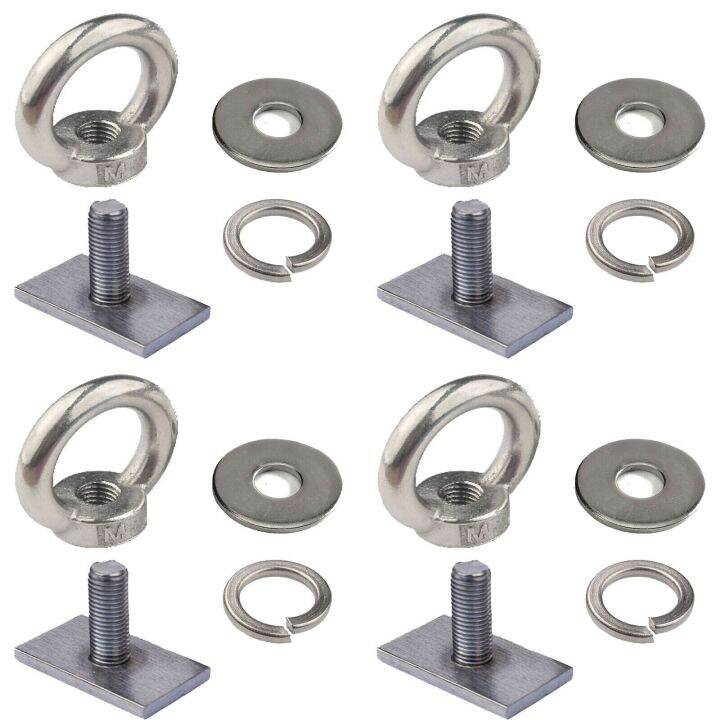 4x T Bolt Eye Nut Tie Down Kit For Rhino Thule Yakima Pro Rola Roof Rack M8 16mm Lazada PH