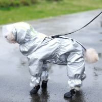 4-Colors Dog Raincoat Outdoor Puppy Raincoat XS-2XL Waterproof Raincoat For Dogs Pet Jumpsuit Clothes Pet Supplies