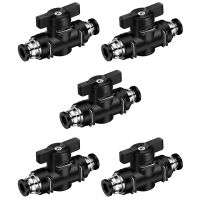 Pneumatic Ball Valve Push to Connect Fittings Ball Valve Air Flow Control Valve Air Fittings Straight Quick Connect