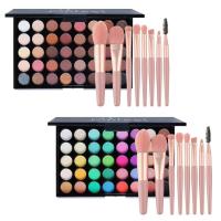 40 Color Eyeshadow Palette Eyeshadow Palette Makeup Set With Brush 40 Colors Halloween Palette Pigmented Matte Shimmers Metallic Neutral And Colorful Blendable Waterproof Eye Shadow responsible