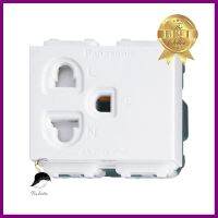 เต้ารับเดี่ยว 3 ขา มีม่านนิรภัย PANASONIC WEG1181K สีขาวSINGLE SOCKET WITH SAFETY SHUTTER PANASONIC WEG1181K 3 PIN WHITE **โปรโมชั่นสุดคุ้ม โค้งสุดท้าย**