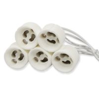 GU10 Lamp Base Holder Ceramic Connector Socket with Cable for LED Bulb Halogen Lamp Light