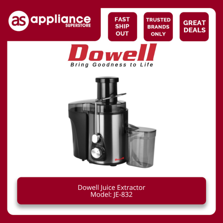 Dowell Juice Extractor JE832 Lazada PH