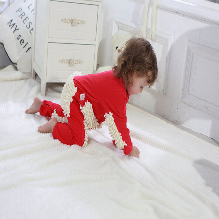 new-popular-baby-climbing-suit-infant-jumpsuit-mop-wear-lazy-crawling