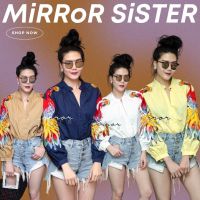 ?ป้าย Mirrorsister เสื้องานปัก สวยgrand โดดเด่นที่ช่วงแขนปักลายนกยูงสีสันสวยสด