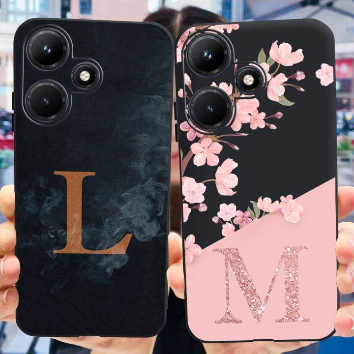 เคสสำหรับ-infinix-hot-30i-hot-30-i-nfc-ลายตัวอักษรหรูหราเคสสีดำซิลิโคนนิ่มแบบมืออาชีพสำหรับ-infinix-ฝา-x669-hot30i