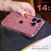 Magee8 Glitter Metal iPhone 12 13 14 X Xr Xs 6 7 8 Rhinestone Cover