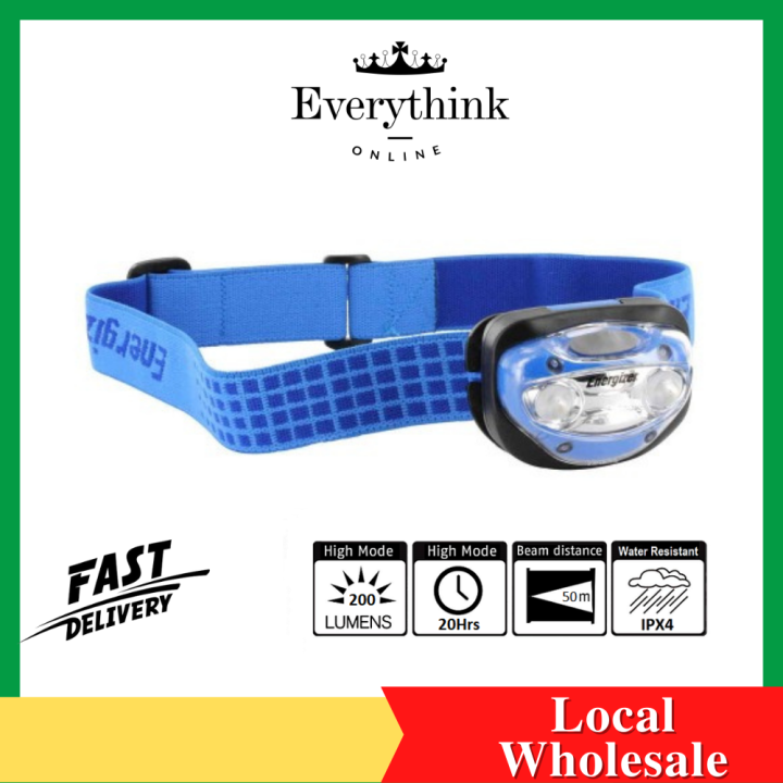 ENERGIZER HDA323 200 LUMENS VISION HEADLAMP WITH 3 AAA BATTERIES, 2