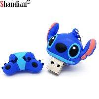 ♥CODSHANDIAN แฟลชไดรฟ์ USB Lilo &amp; Stitch,แฟลชไดรฟ์ Usb 4GB 8GB 16GB 32GB U Disk เมมโมรี่สติ๊ปน่ารักปากกา64GB USB แฟลชไดรฟ