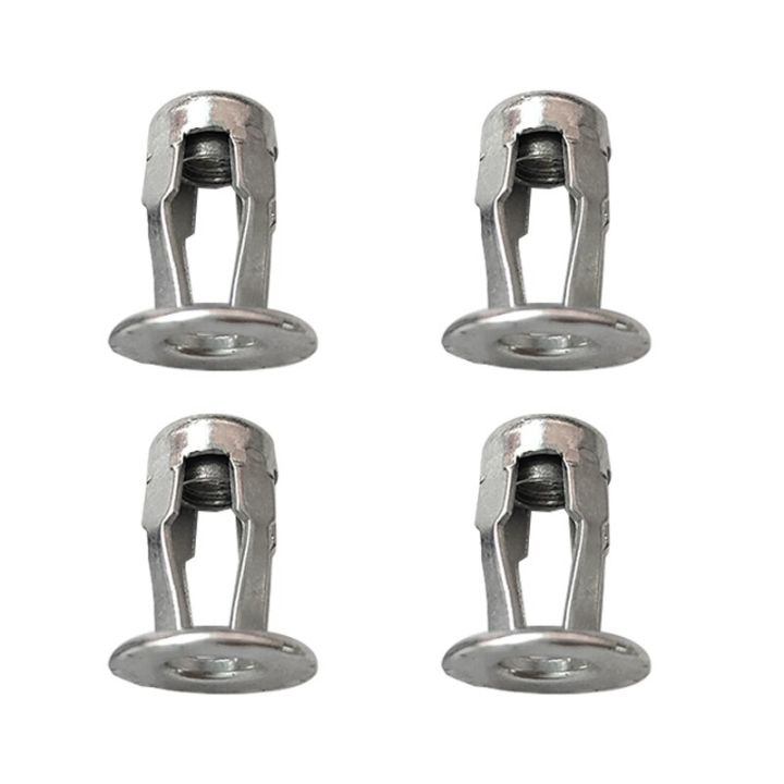 10pcs-m5-m6-petal-rivets-nut-lock-set-black-steel-riveter-hollow-iron-clip-fixed-plate-nuts-metal-rivet-clamp-for-car-license-nails-screws-fasteners
