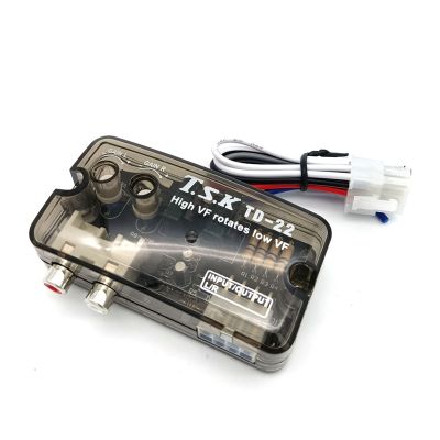 Speaker Level Converter Adapter RCA Stereo High to Low Converter Car Audio Converter Adjustable Frequency Cable